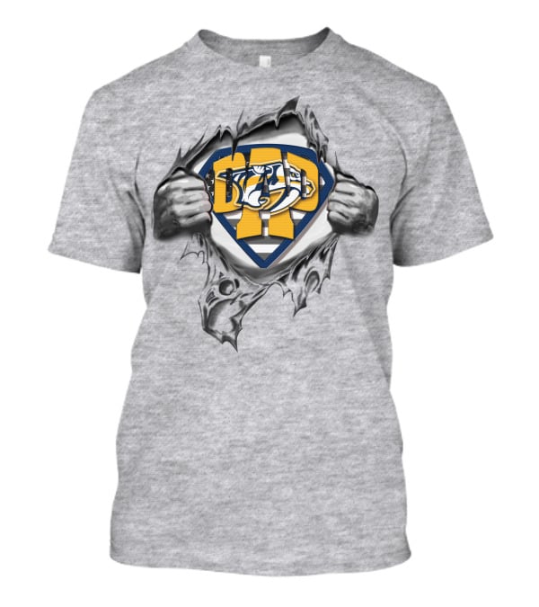 SUPERDAD Nashville Predators Logo Superman T-Shirt