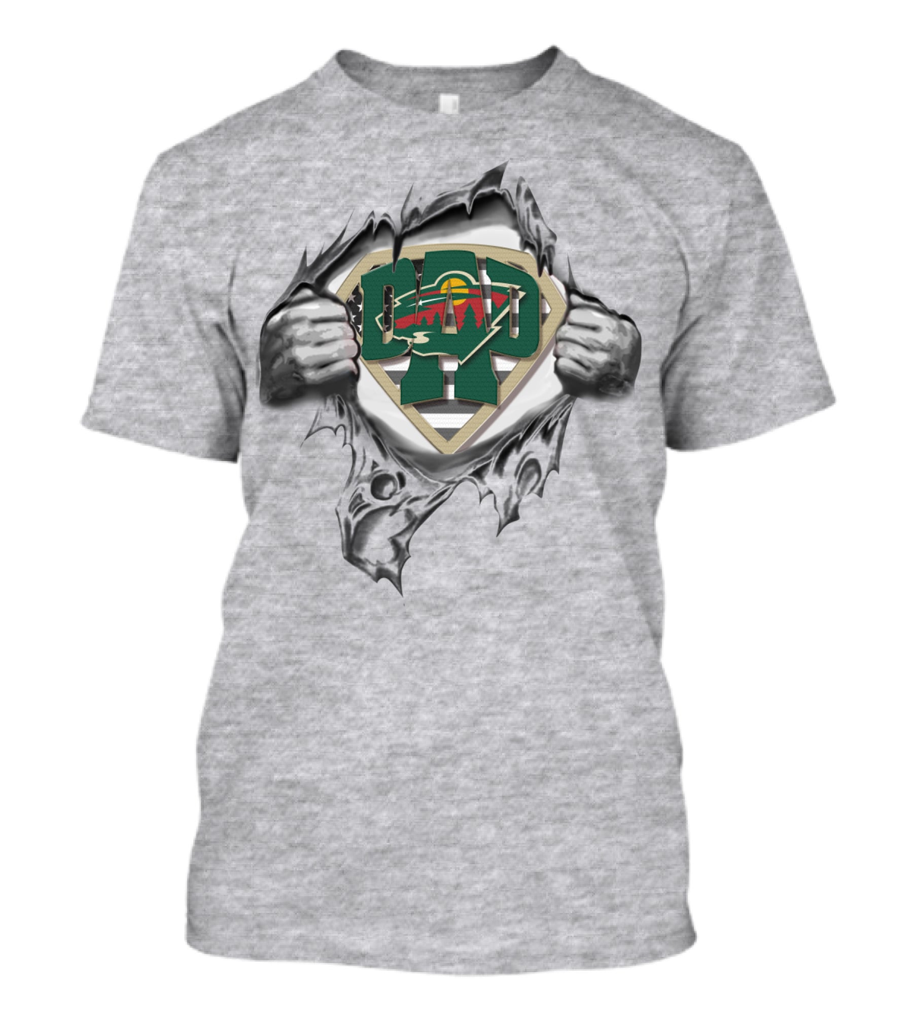 SUPERDAD Hockey Minnesota Wild Fan T-Shirt