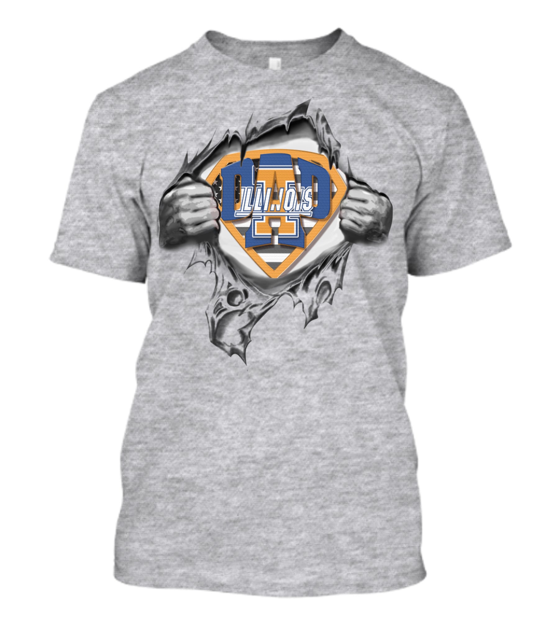 Superdad Illini Illinois Emblem Revealed T-Shirt