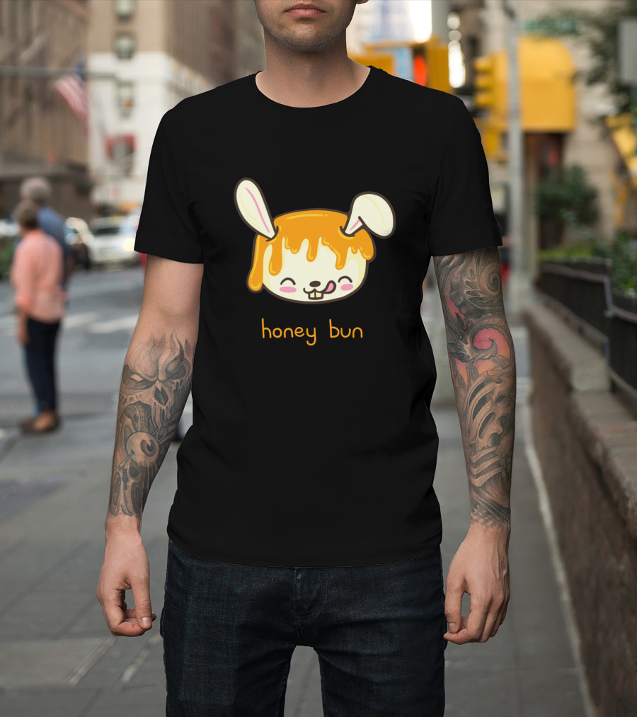 Honey Bun Adorable Rabbit with Honey Pun T-Shirt