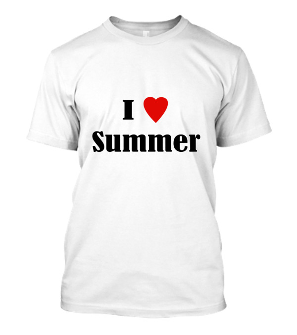 I Heart Summer With Red Love T-Shirt