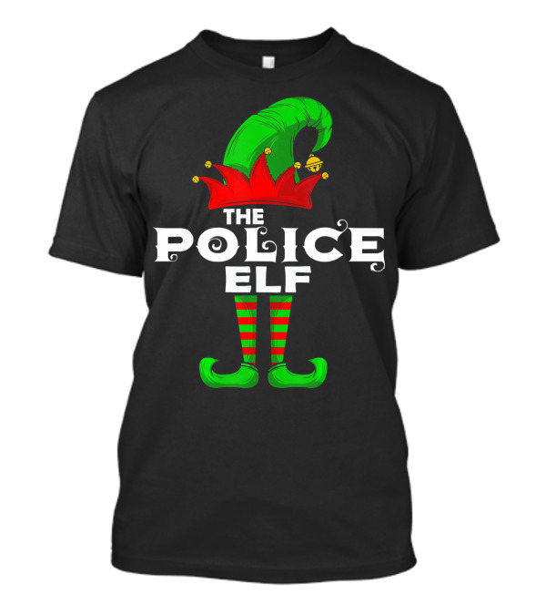 THE POLICE ELF Family Christmas Group Matching T-Shirt