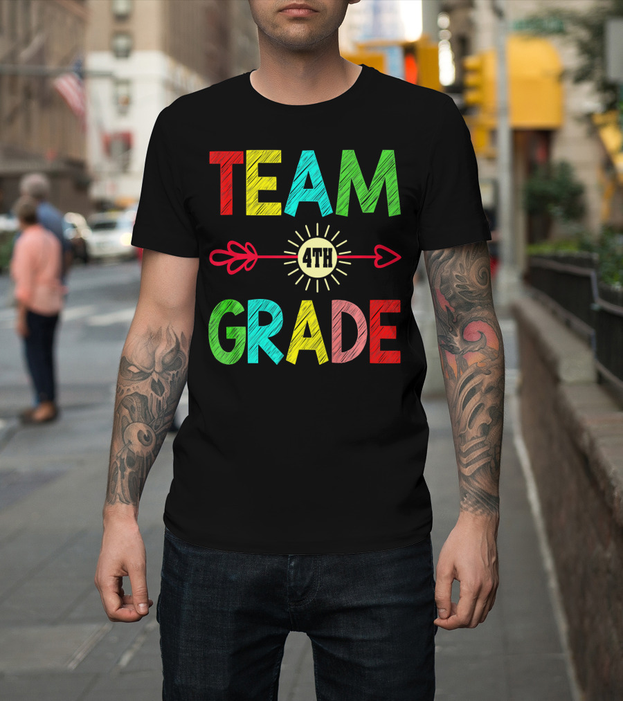 TEAM 4TH GRADE TEACHER BACK T-Shirt