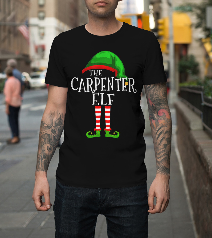 The Carpenter Elf Family Matching Group Holiday T-Shirt