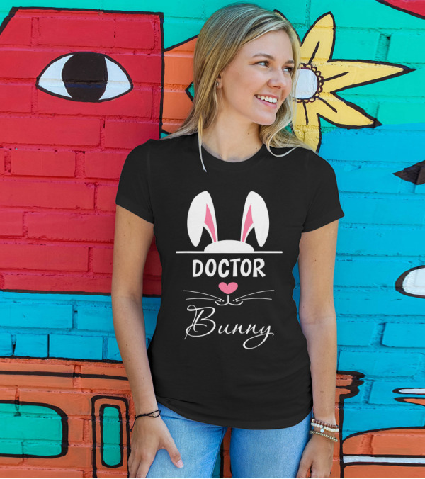 DOCTOR Bunny Face Novetly Favorite T-Shirt