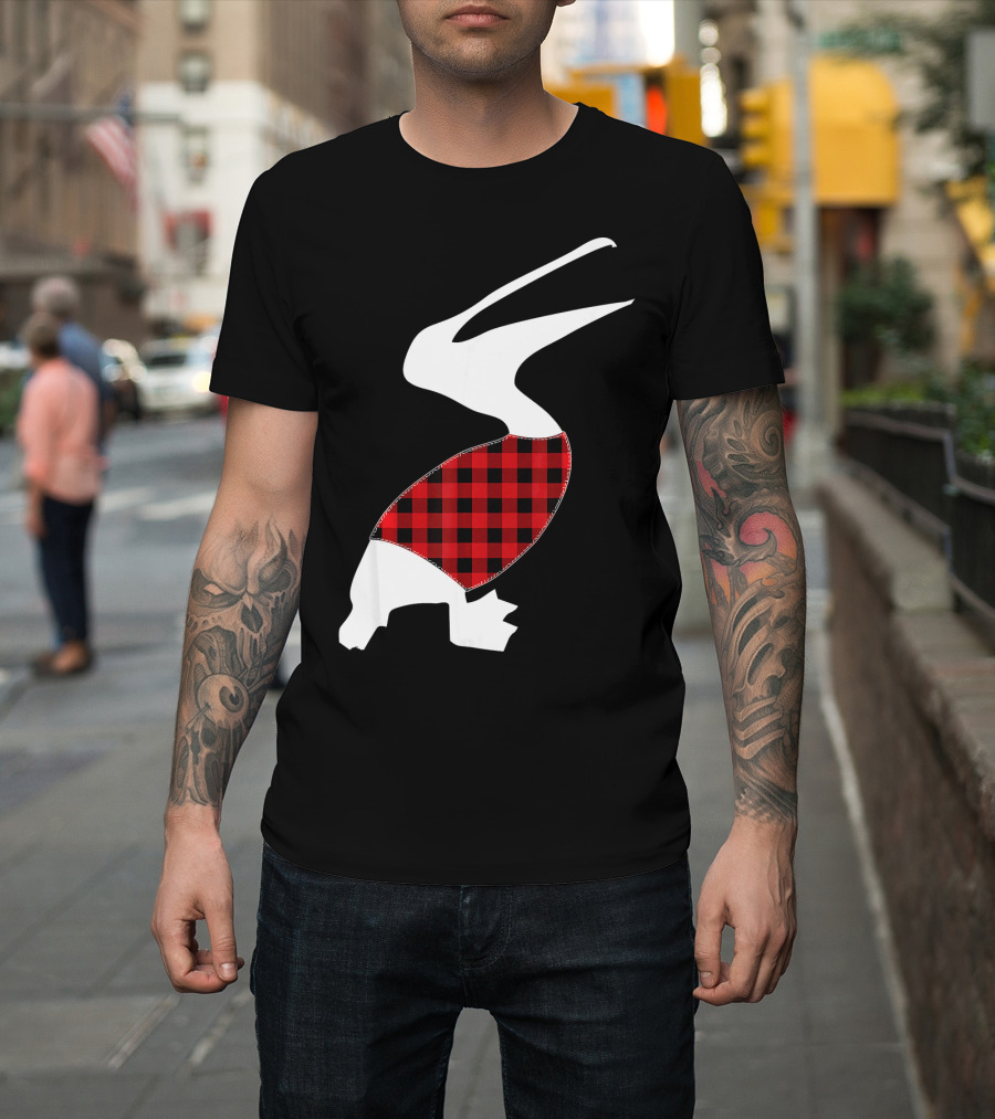 PELICAN Christmas Red Plaid Costumes Iconic T-Shirt