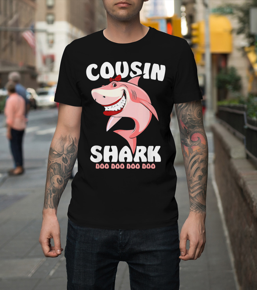 Cousin Shark Doo Doo Doo Doo Family Matching T-Shirt