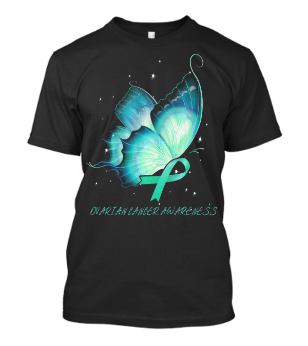 OVARIAN CANCER AWARENESS Butterfly T-Shirt