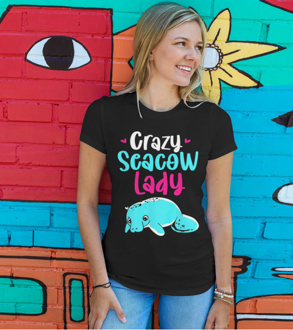 Crazy Seacow Lady Manatee T-Shirt