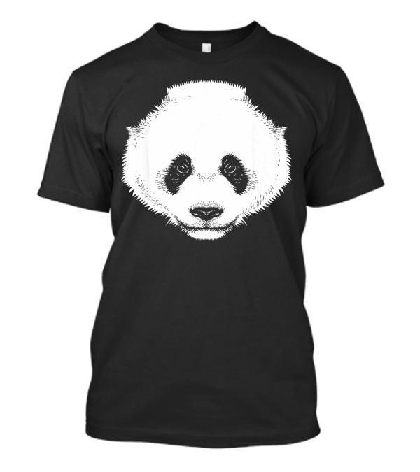 Cool Funny Panda Face Halloween Dress Up Panda Face T-Shirt