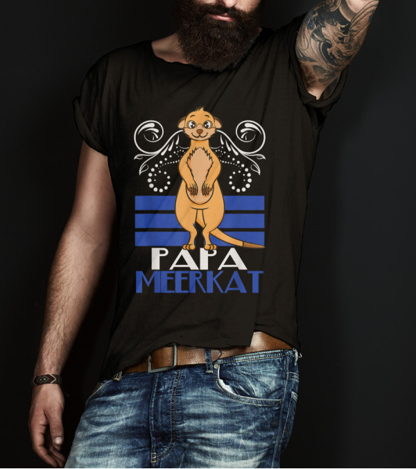 Papa Meerkat Men's Meerkat Lover T-Shirt