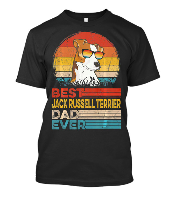 Best Jack Russell Terrier Dad Ever Vintage Dog T-Shirt