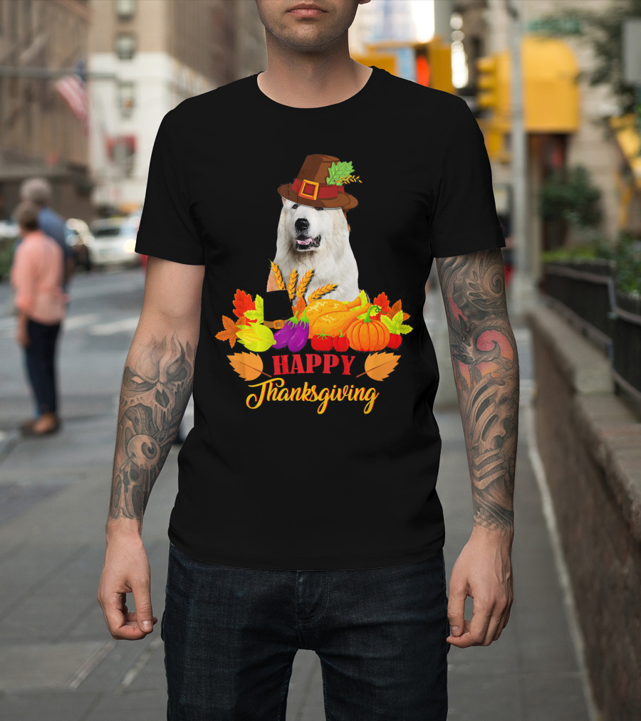 Thanksgiving Great Dane Happy Harvest T-Shirt