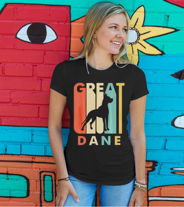 Vintage Style Great Dane Retro T-Shirt