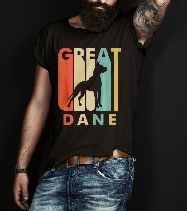 Vintage Style Great Dane Retro T-Shirt