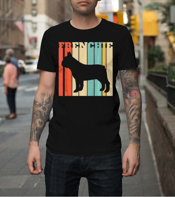 Shirt: Frenchie Retro French Bulldog T-Shirt Frenchie Retro French Bulldog T-Shirt