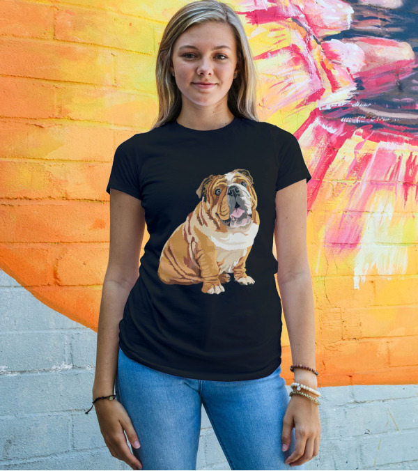 English Bulldog Lovers Dog Pop Gift T-Shirt