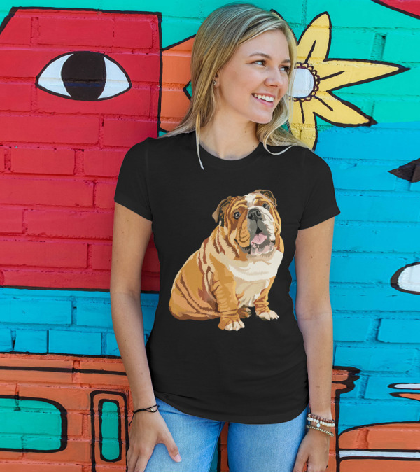 English Bulldog Lovers Dog Pop Gift T-Shirt