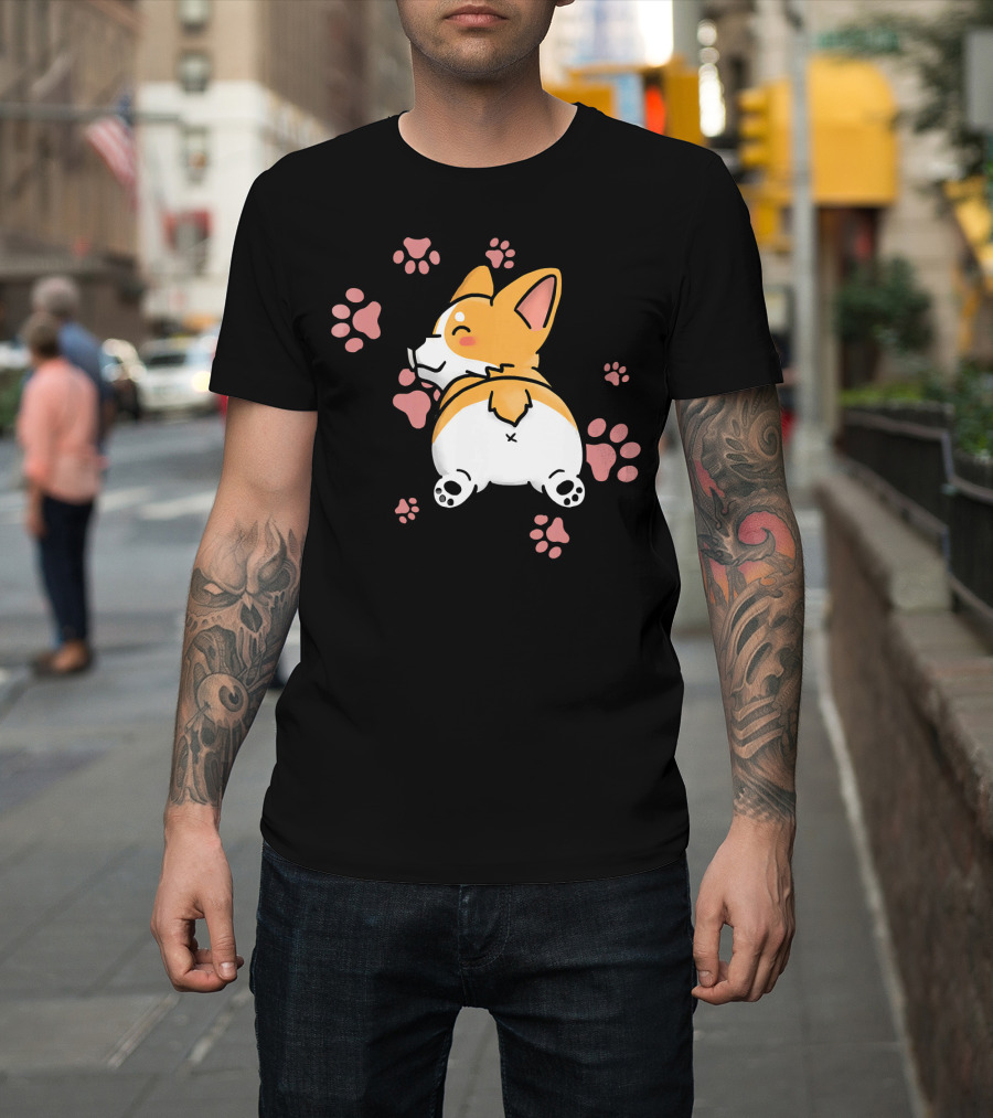 Cute Corgi Butt Paws T-Shirt