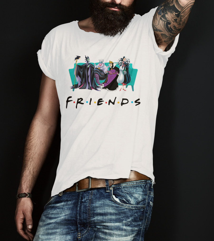Disney Villain Queens Friends Parody With Cruella De Vil T-Shirt