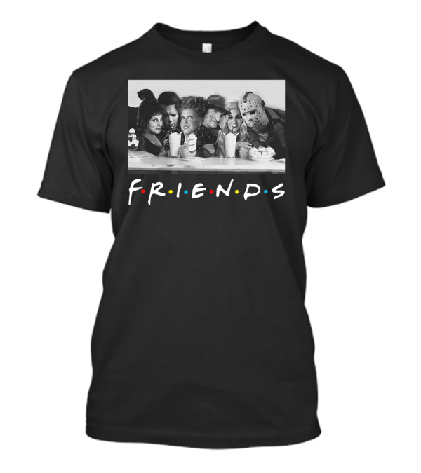Hocus Pocus Horror Movie Friends Characters Parody With Iconic TV Show T-Shirt