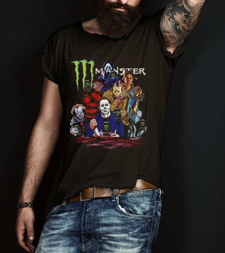 Monster Energy Team Horror Icons T-Shirt