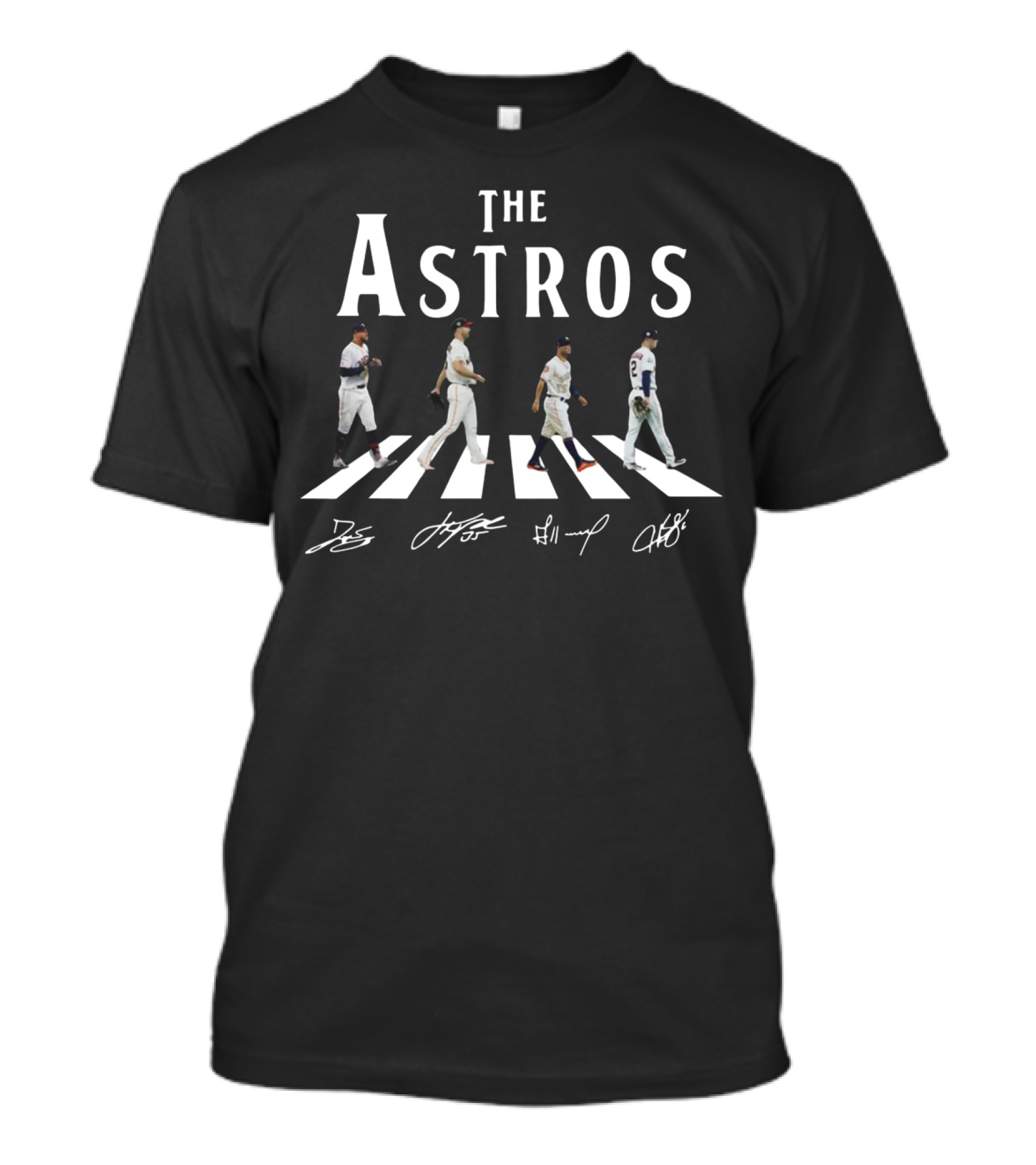 The Astros Abbey Road Baseball Scene Iconic T-Shirt