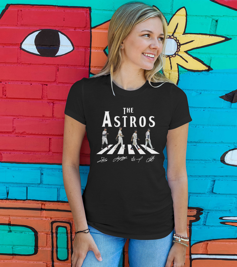 The Astros Abbey Road Baseball Scene Iconic T-Shirt
