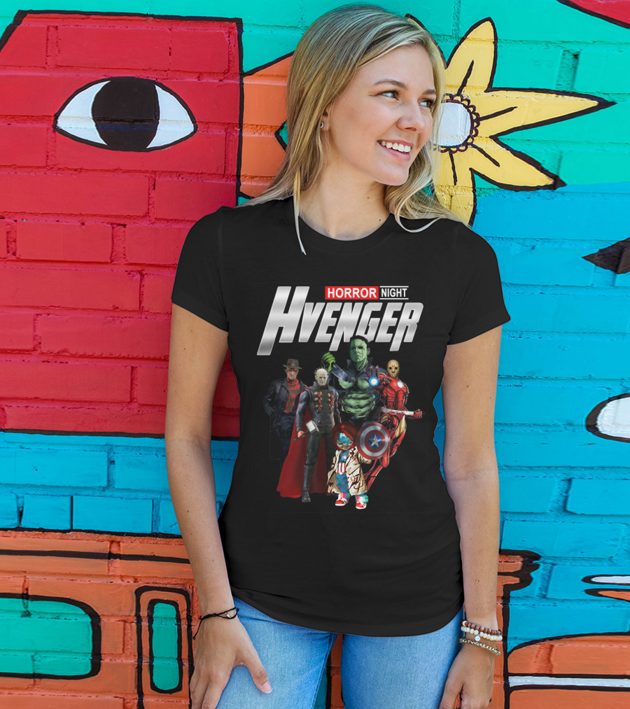 Horror Night Hvenger Avenger Crossover Villains Assemble T-Shirt