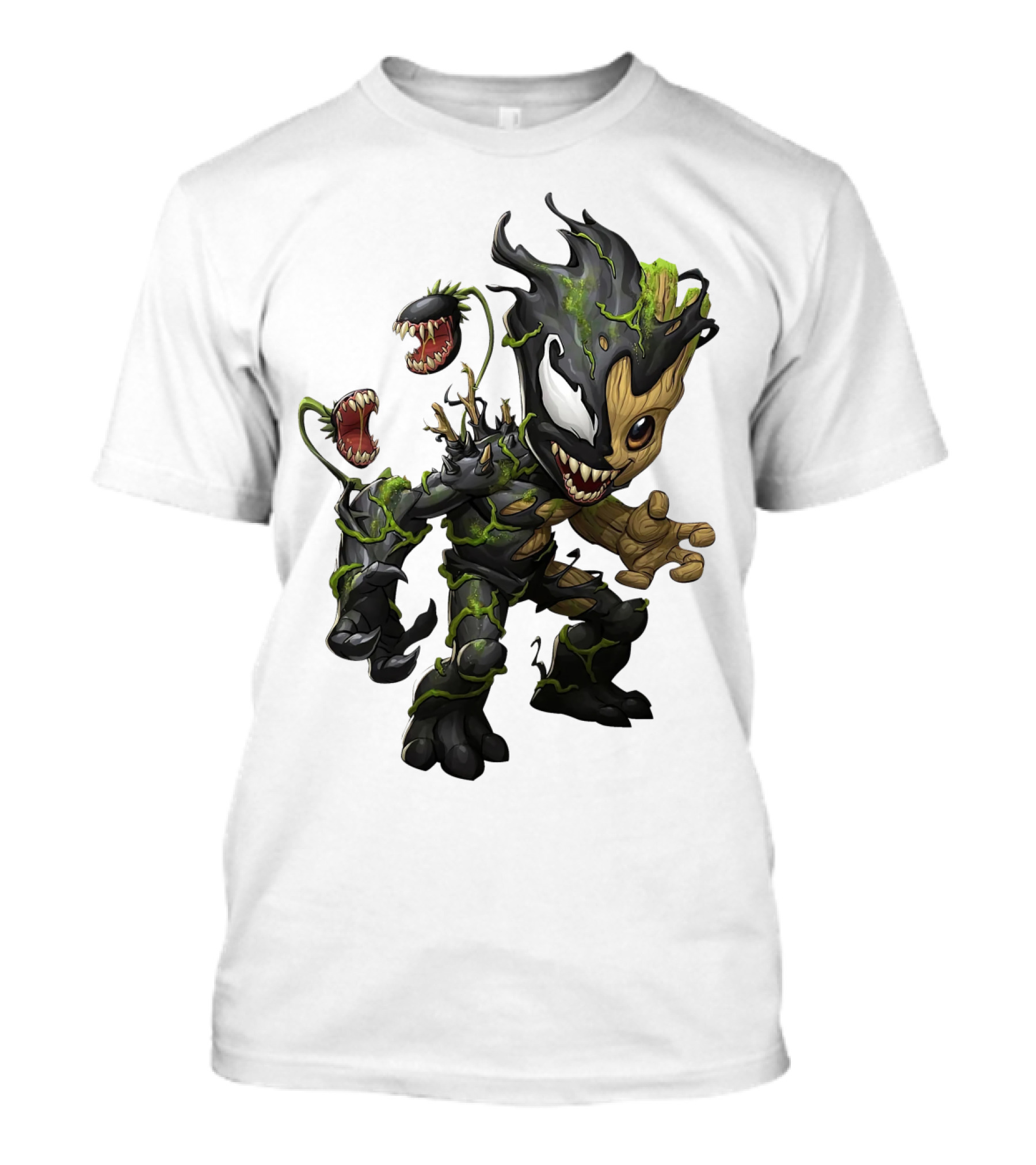 Halloween Venom Groot Monster Crossover Character T-Shirt