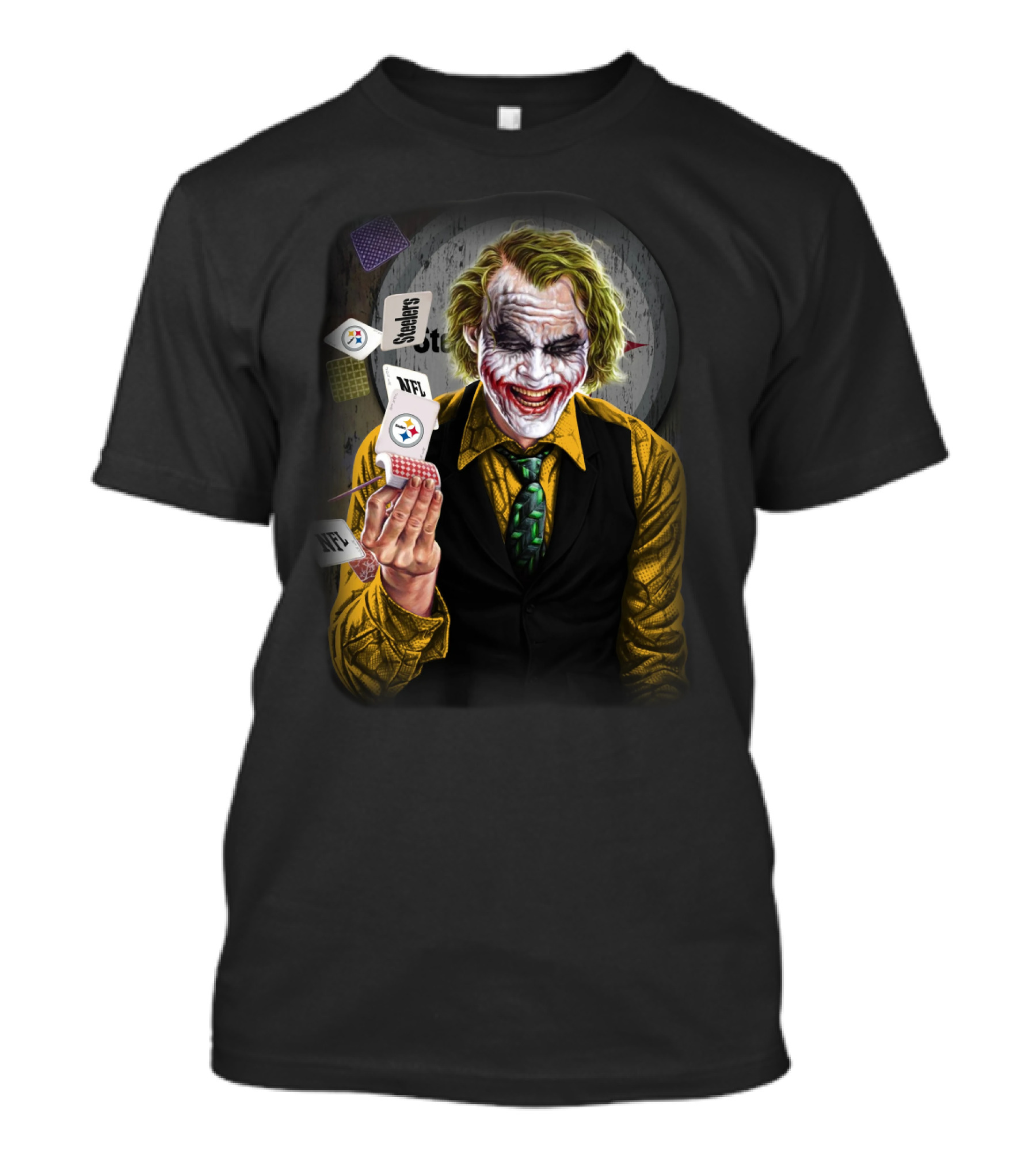 Pittsburgh Steelers Joker Nfl Playing Cards T-Shirt