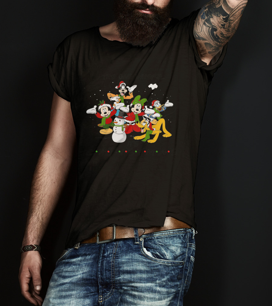 The One Where It's Christmas Disney Cartoon Characters T-Shirt