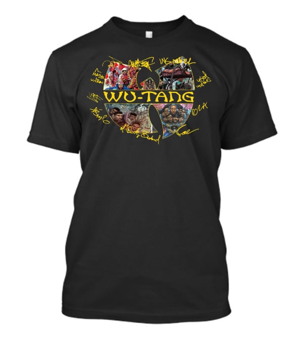 Wu-Tang Clan Wu-Tang Forever Album Cover Collage Yellow Signatures T-Shirt