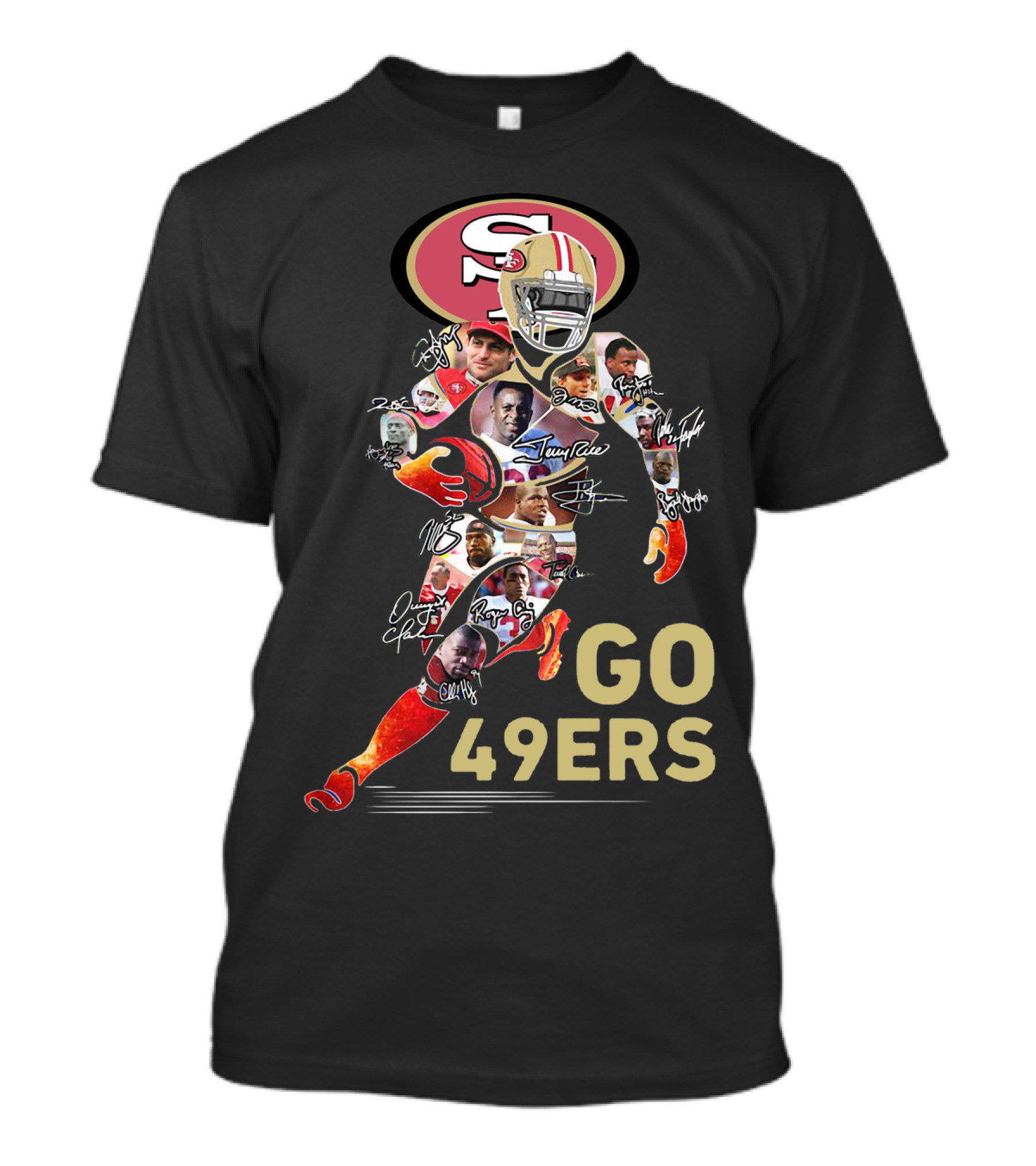 Go San Francisco 49ers Legends And Iconic Autographs T-Shirt