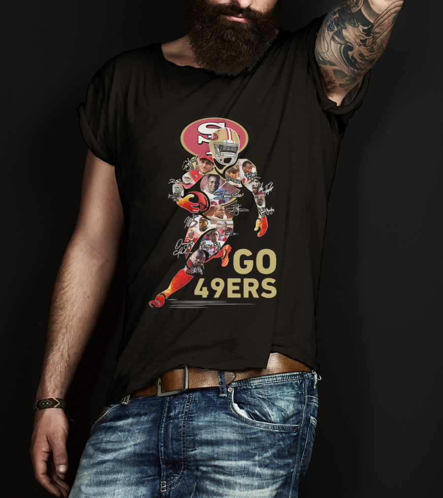 Go San Francisco 49ers Legends And Iconic Autographs T-Shirt