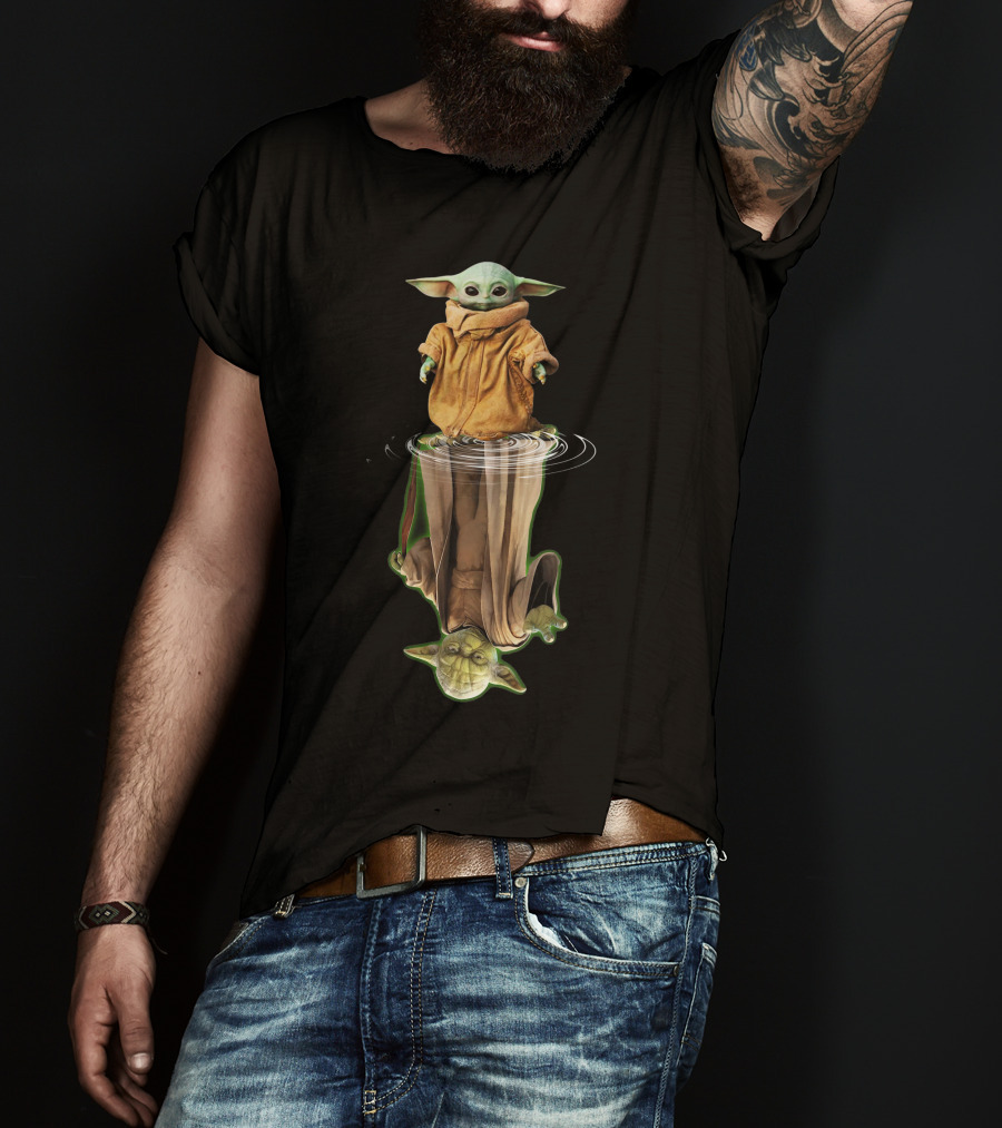Baby Yoda Reflection Of Master Yoda T-Shirt