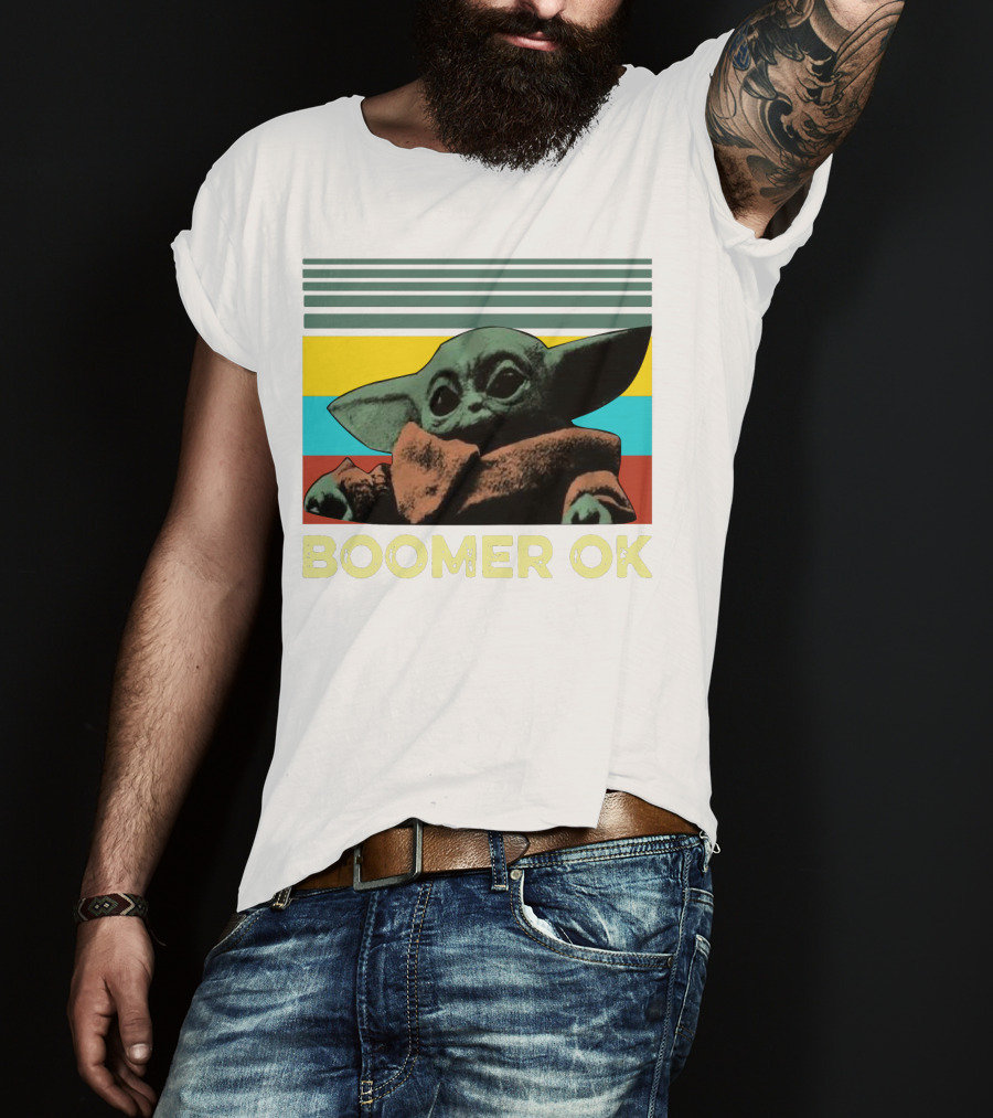 Boomer OK Retro Baby Yoda T-Shirt