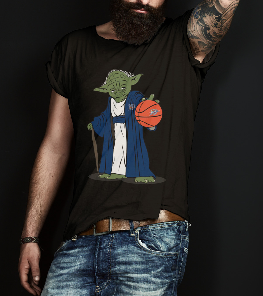 Master Yoda Oklahoma City Thunder Basketball Character T-Shirt