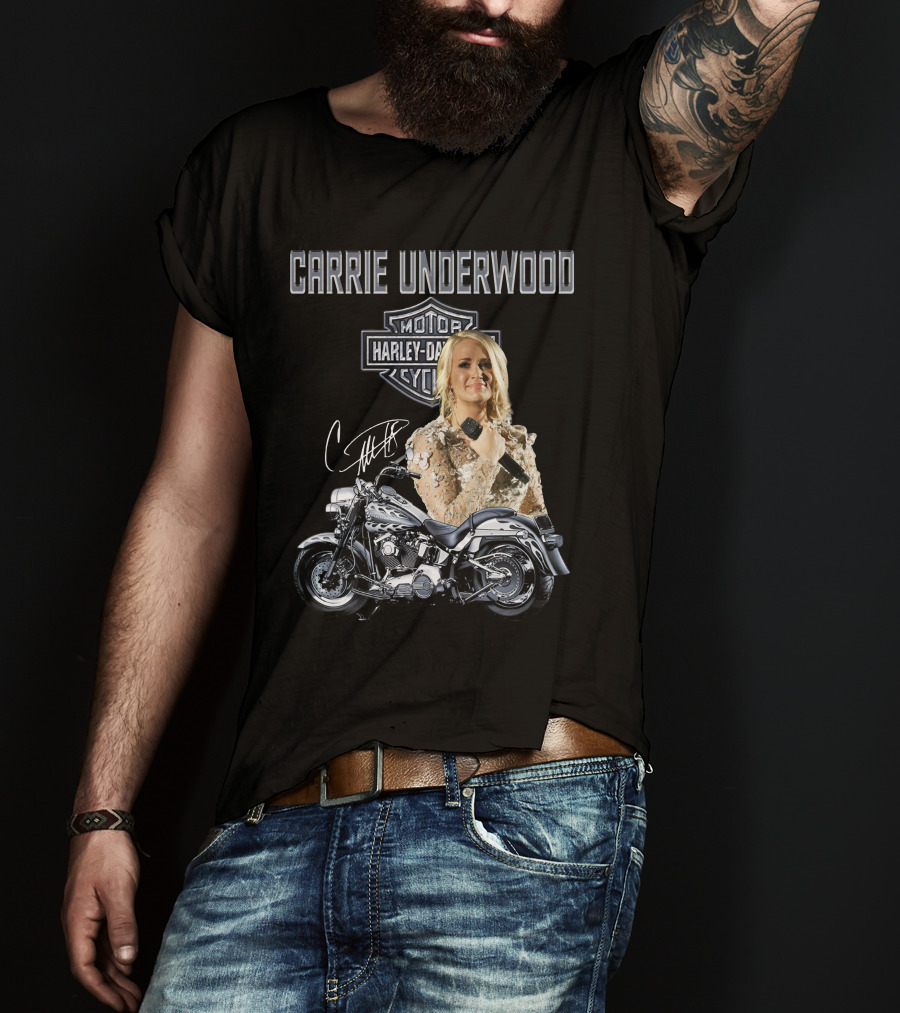 Carrie Underwood Harley Davidson Motorcycle Performance T-Shirt