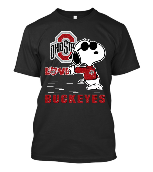 Ohio State Buckeyes Love Snoopy Sports T-Shirt