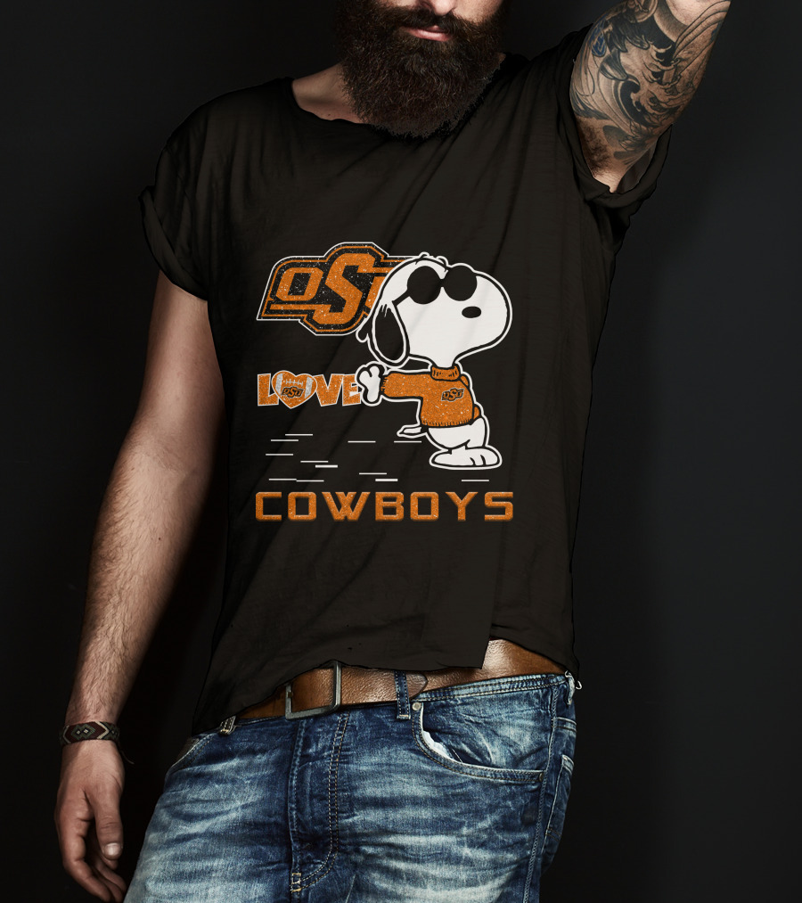 Snoopy OSU Love Cowboys T-Shirt