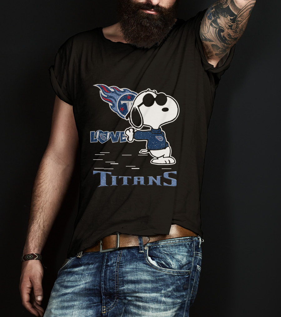 Snoopy Love Tennessee Titans Football Passion T-Shirt