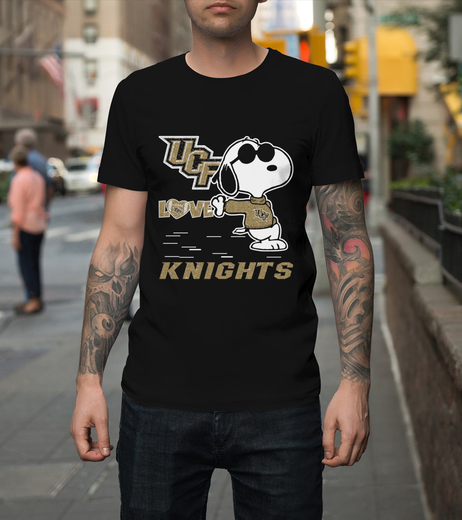 Snoopy UCF Love Knights Football T-Shirt