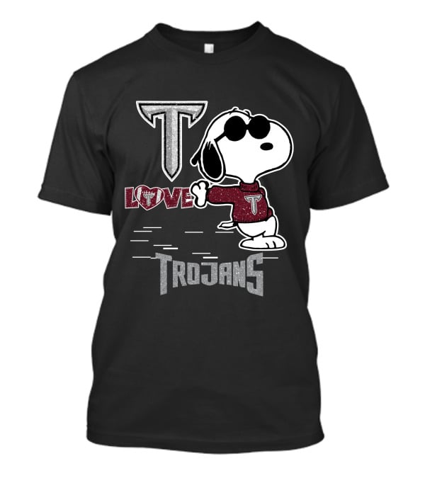 Snoopy Love T Troy Trojans T-Shirt
