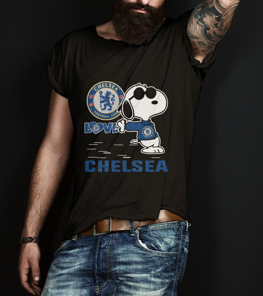 Snoopy Love Chelsea Football Club 131 T-Shirt