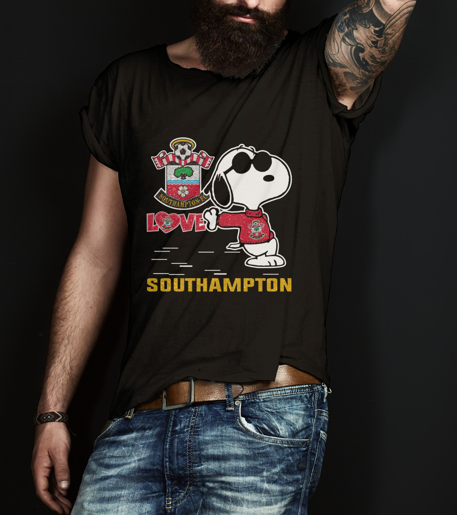 Snoopy Southampton Fc Love T-Shirt