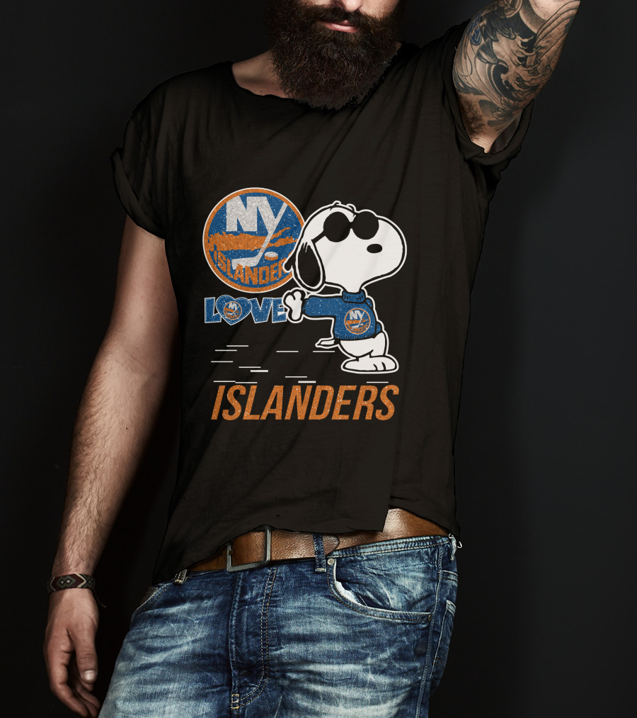 Snoopy Love NY Islanders T-Shirt