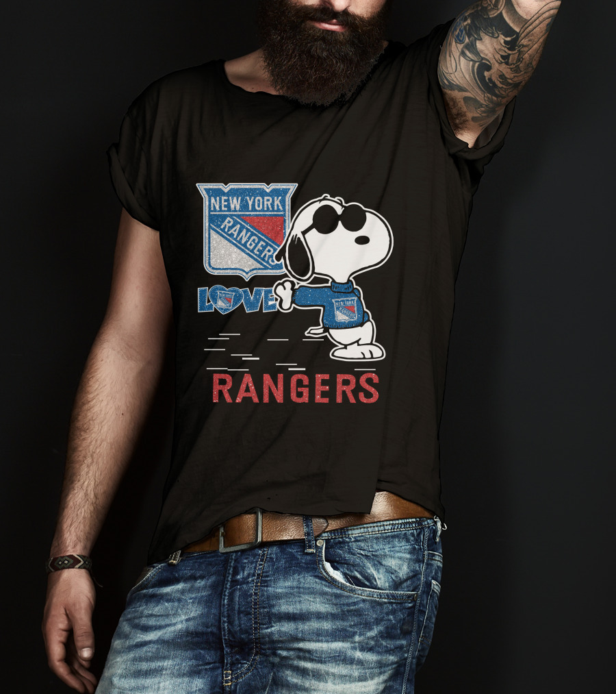 Snoopy Love New York Rangers T-Shirt