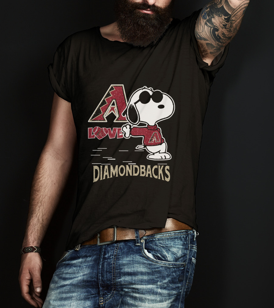 Snoopy Love Arizona Diamondbacks A T-Shirt