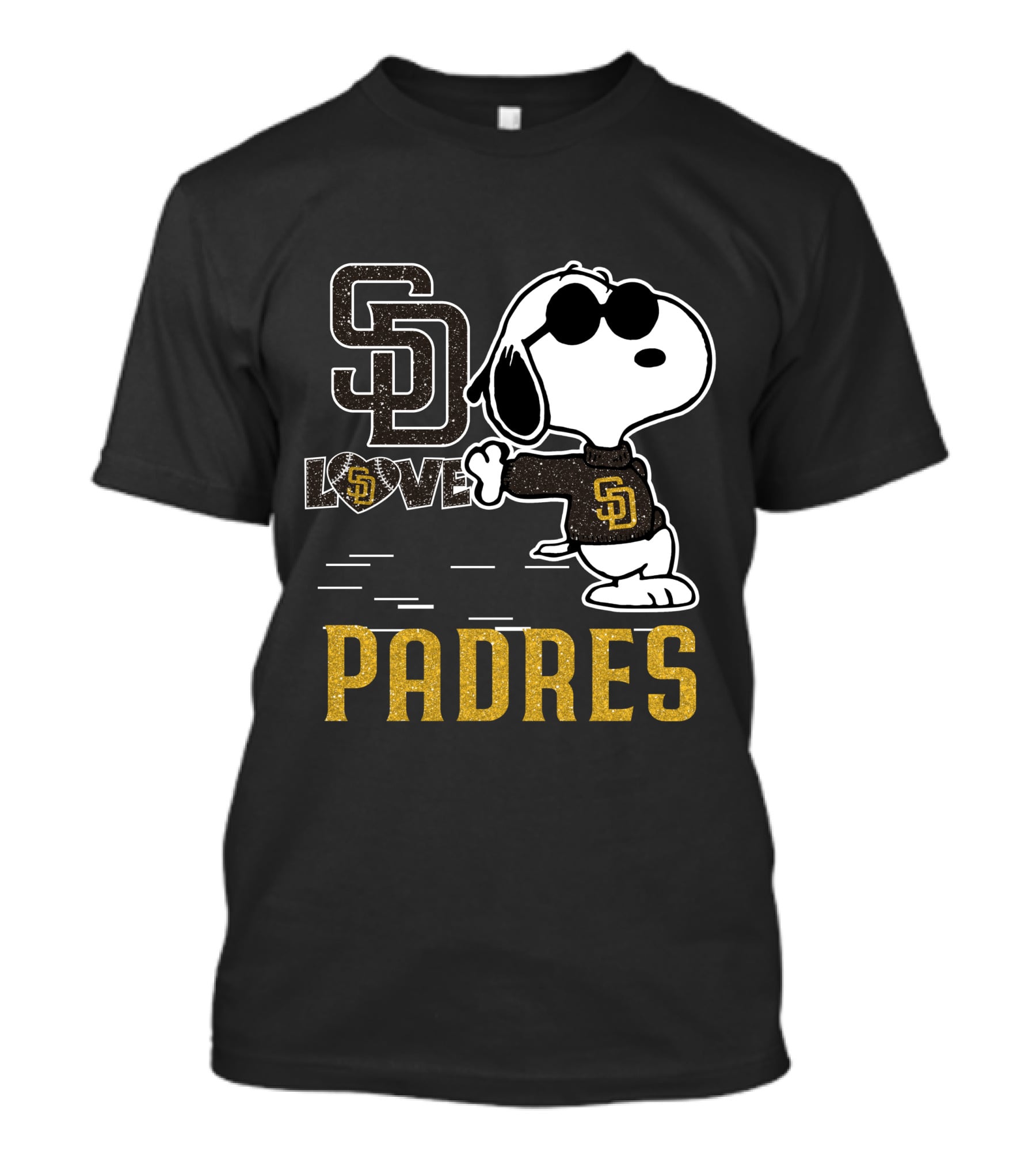 Snoopy Padres Love San Diego Padres T-Shirt